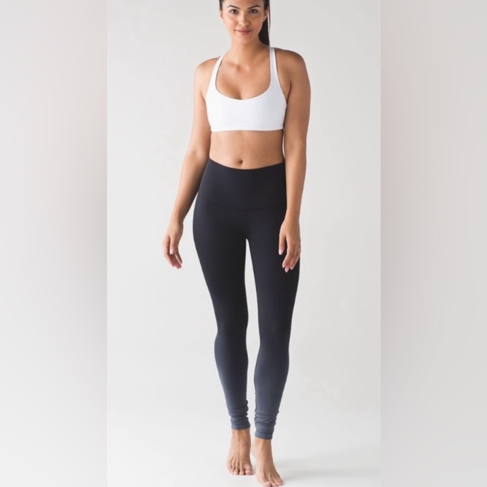 Lululemon Wunder Under Highrise tight - Black & gray ombré - size 4